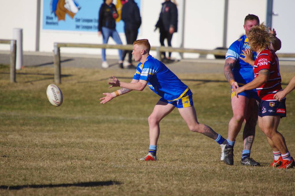 Bombala first grade player Tyler Jones was a stand out for the Blue Heelers gaining himself 3 points as Players Player.