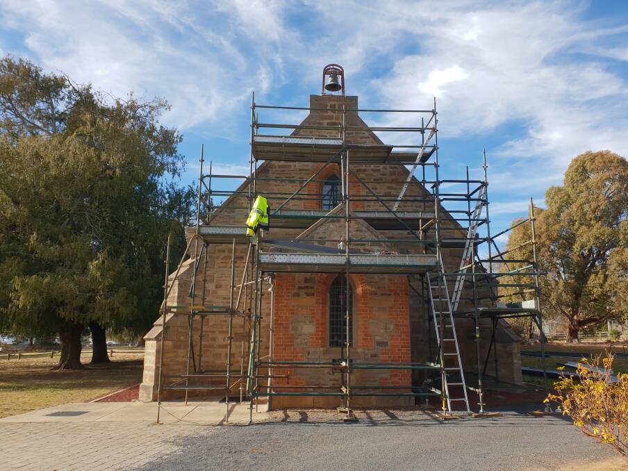 St Matthias has undergone some maintenance during the coronavirus pandemic with scaffolding expected to be removed this week.
