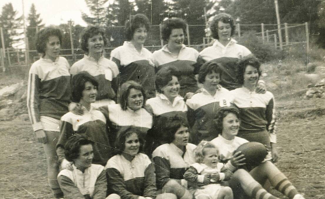 GOLDEN OLDIE: The Bombala ladies Rugby League Football Team taken sometime in the '60s. Do you recognise anyone in this photo provided by David Ferry?