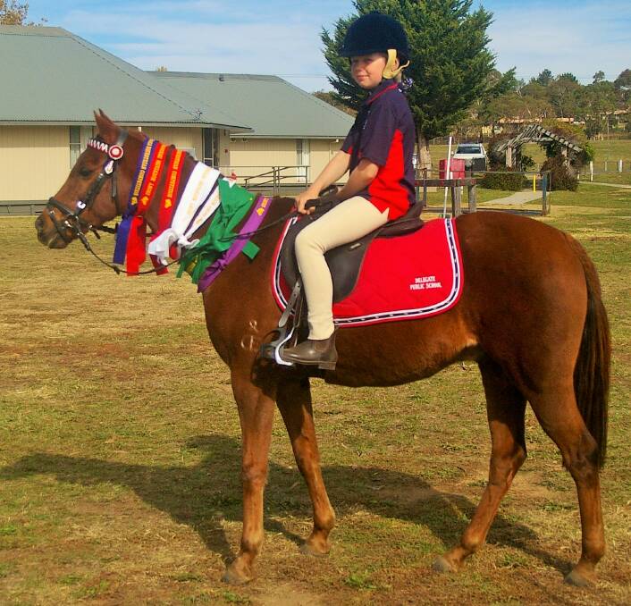 Delegate Public School student Lydia Jamieson competing at the Snowy Mountains Interschool Equestrian competition in April.