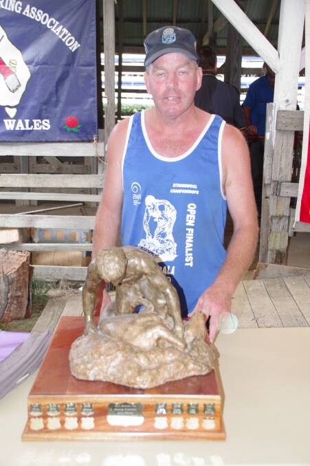 TOP SHEARER: Mick Brownlie was the Best Local Shearer in the 2019 Australia Day NSW Strong Wool Shearing Competition.