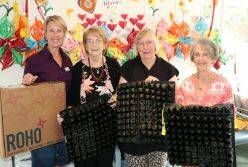 Snowy Quilters and Craft group generously donated pressure cushions.