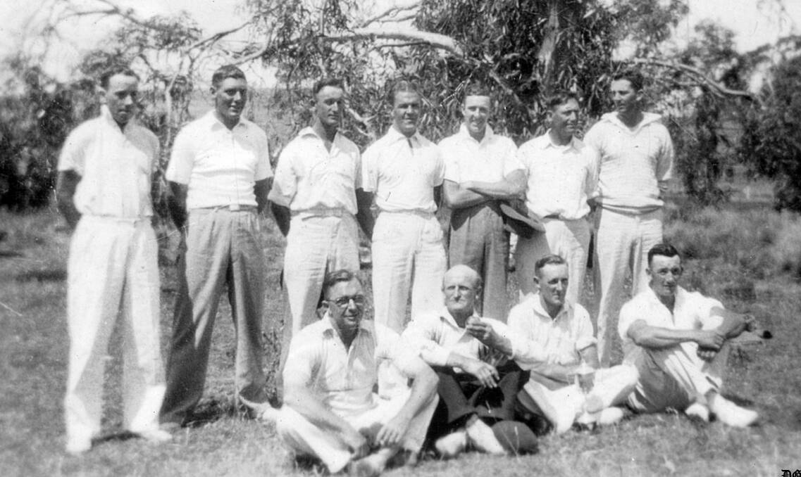 GOLDEN OLDIE: This week's Golden Oldie is so old it's going to be hard to identify anyone. These men are Ando cricketers from 1938.  Do you recognise anyone? 