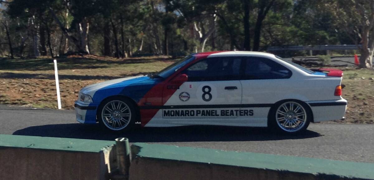 Holden Commodore SS at start line during one of Cooma Car Clubs Mount Gladstone Hill Climb events last year.