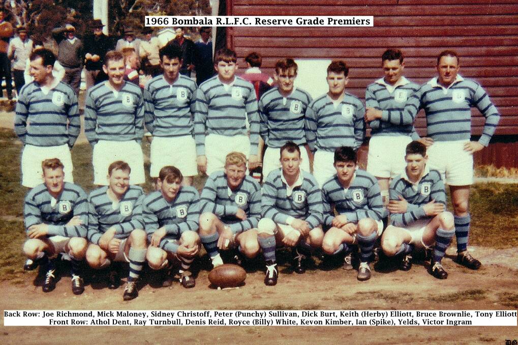 1966 Bombala RLFC Reserve Grade Premiers from 1966.