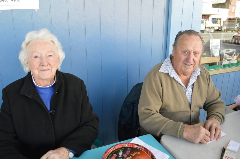 Volunteering for Bombala Golf Club on Friday's Community street stall were Betty and John Crawford.