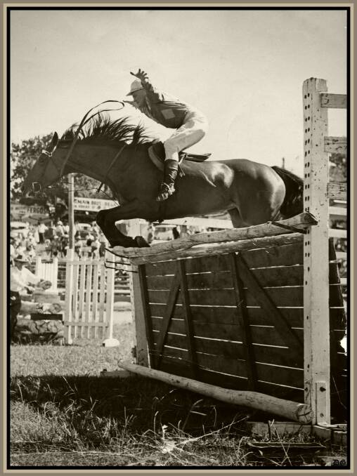 Golden Oldie: Look no hands Leslie James "Copper" Farrell was a prominent show jumper.