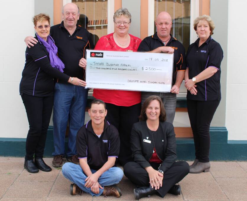 Delegate Hotel's Sunday Sippers donated $2500 to the Tathra Bushfire Appeal.