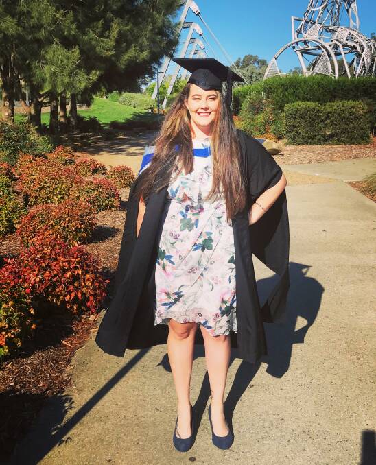 SPORTS MASTER: Former Bombala lass Cheyanne Girvan graduated from the University of Canberra with a Masters Degree in High Performance Sport.