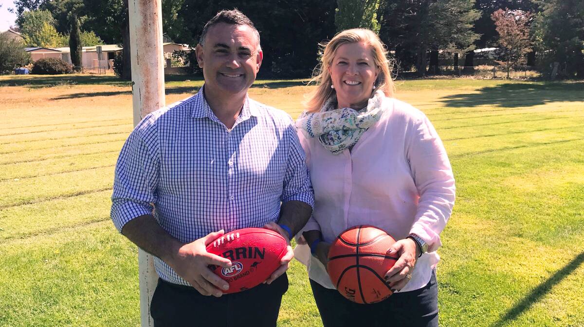 Nationals' John Barilaro and Bronnie Taylor promise a new sports.