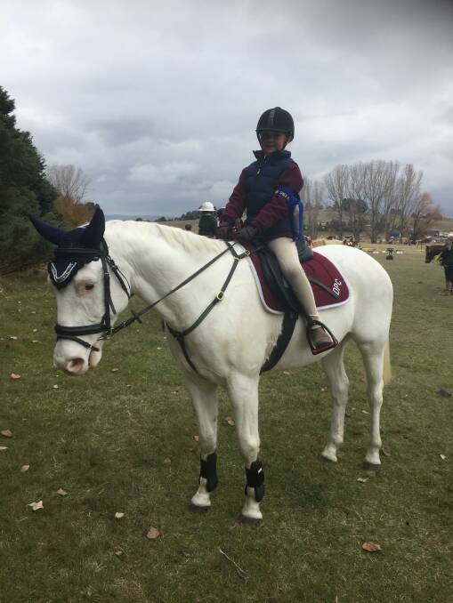 FIRST CLASS: Delegate Pony Club rider, Indi White came first in rider class at the Adaminiby Zone 18 Championships on Sunday.