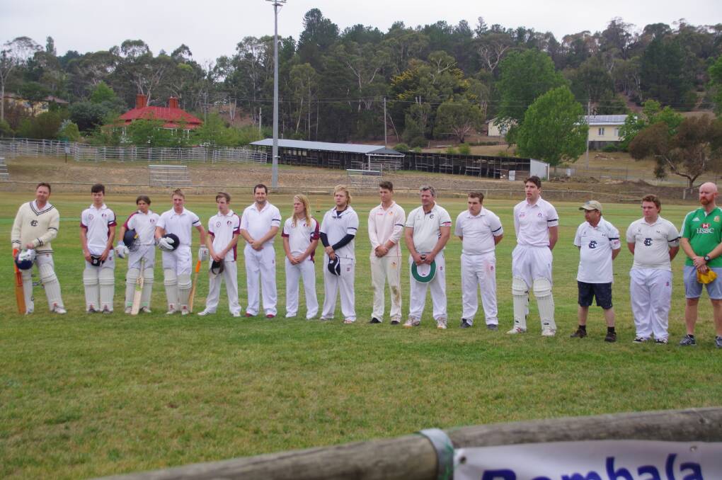 Bombala and Berridale cricket teams held a minutes silence for Gary 'The Chief' Thompson on Saturday.