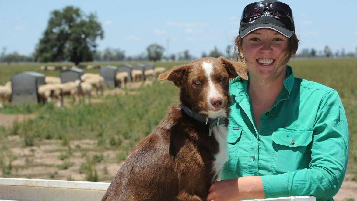 UNE student Peta Bradley, Armatree, recipient of a $4000 NSW Farmers tertiary scholarship.