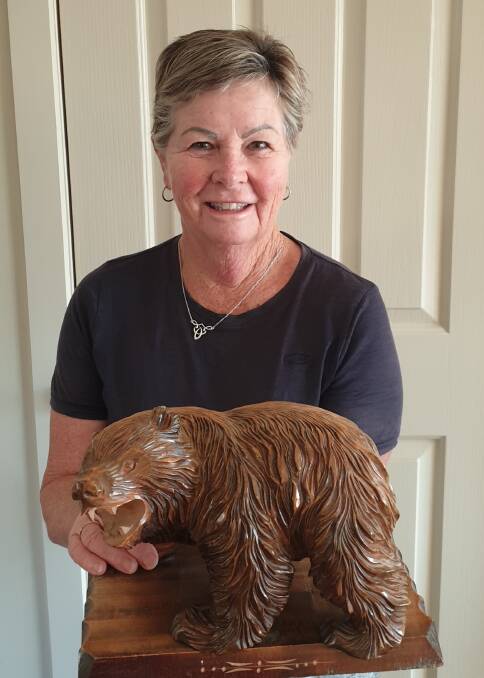 Jenny Robb with the gift she received 30 years ago from the Shimmyo family, who lived and worked in Eden.