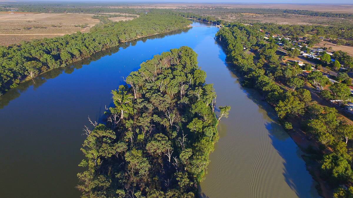 The junction of the Murray and Darling rivers. Picture Shutterstock