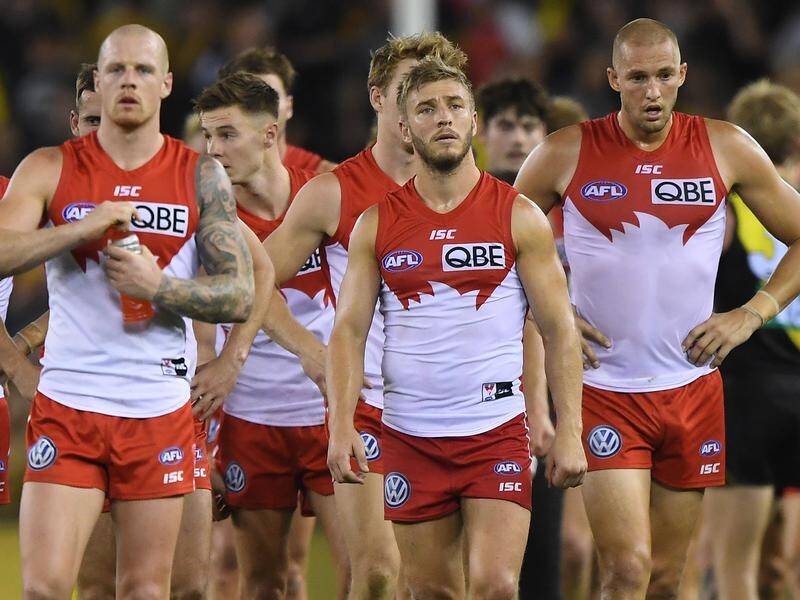 The embattled Swans have secured just one victory from their opening five AFL games.
