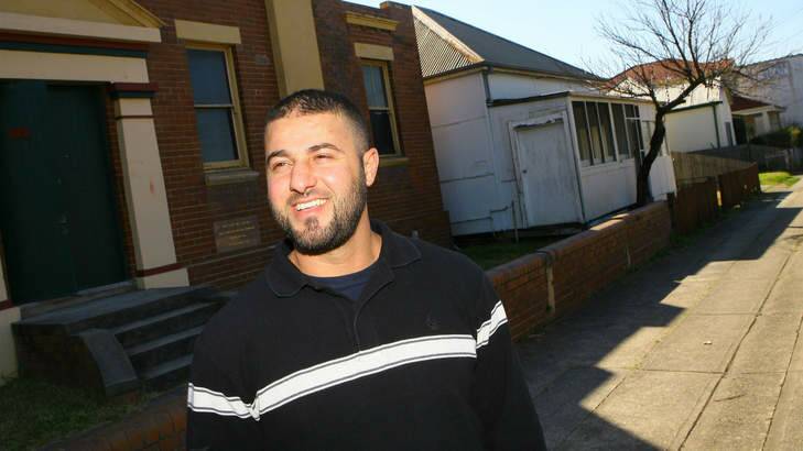Fall from grace: Fadi Abdul-Rahman outside the Masonic temple in Lidcombe that was a boxing gym for youth. Photo: Brendan Esposito