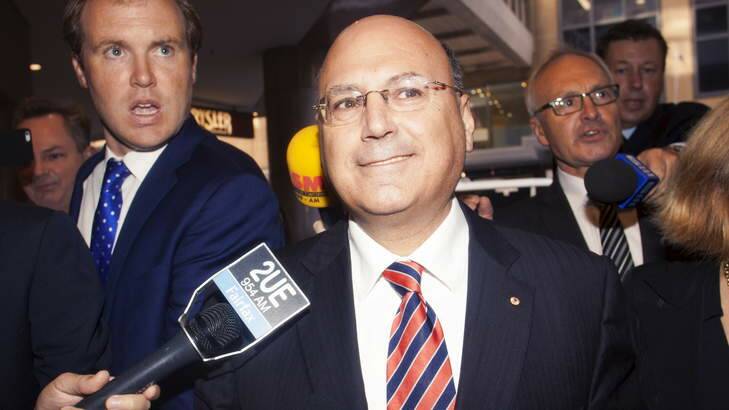 Arthur Sinodinos heads into the ICAC hearing on Castlereagh Street in Sydney. Photo: Chris Pearce