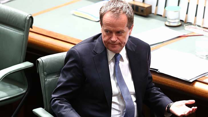 On the up: In the preferred prime minister poll Bill Shorten is 44 per cent to Tony Abbott's 45 per cent. Photo: Alex Ellinghausen