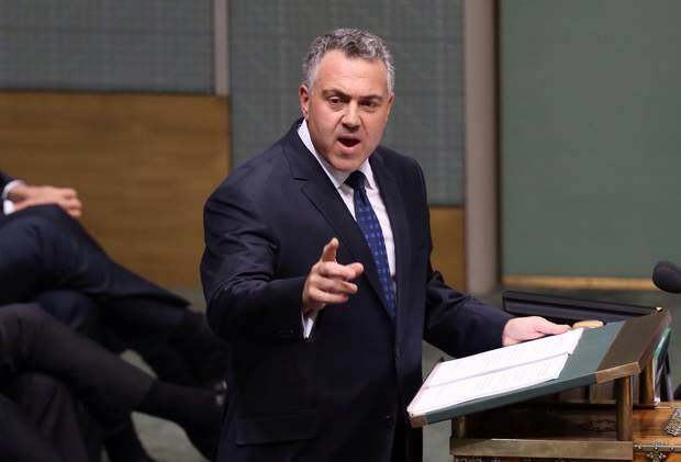 Treasurer Joe Hockey delivered his first budget at Parliament House in Canberra on Tuesday 13 May 2014. Photo: Andrew Meares Photo: Andrew Meares