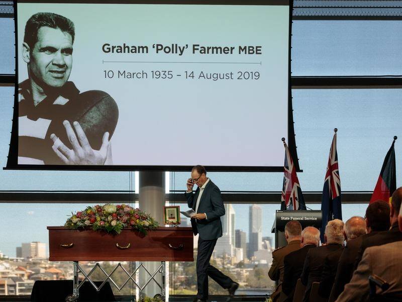 The late Graham "Polly" Farmer has become the first Australian rules footballer diagnosed with CTE.