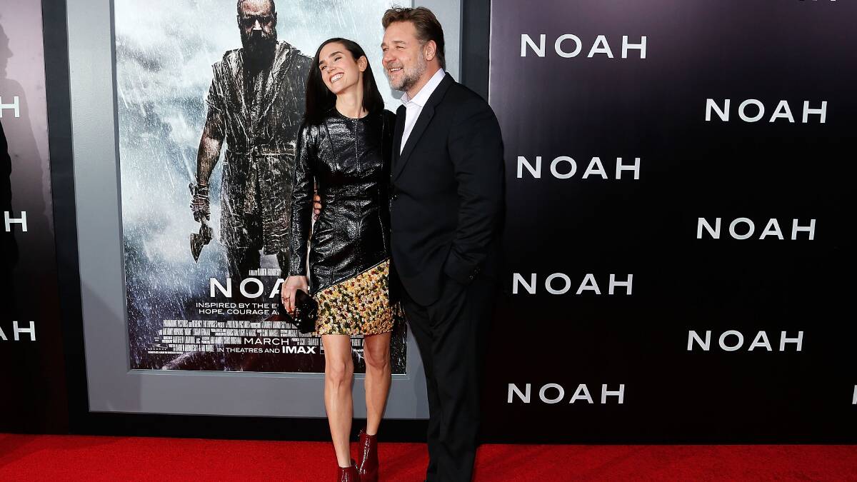 Russell Crowe and Jennifer Connelly at the 'Noah' New York premiere. Pics: Getty Images