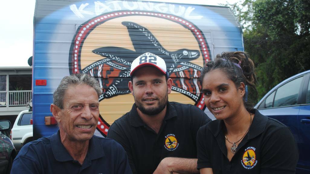 NAROOMA: Katungul Aboriginal Corporation Community and Medical Services Wayne Williams, Todd Chatfield and Chrystal Mercy are committed to providing high quality treatment and services in a culturally appropriate way.
