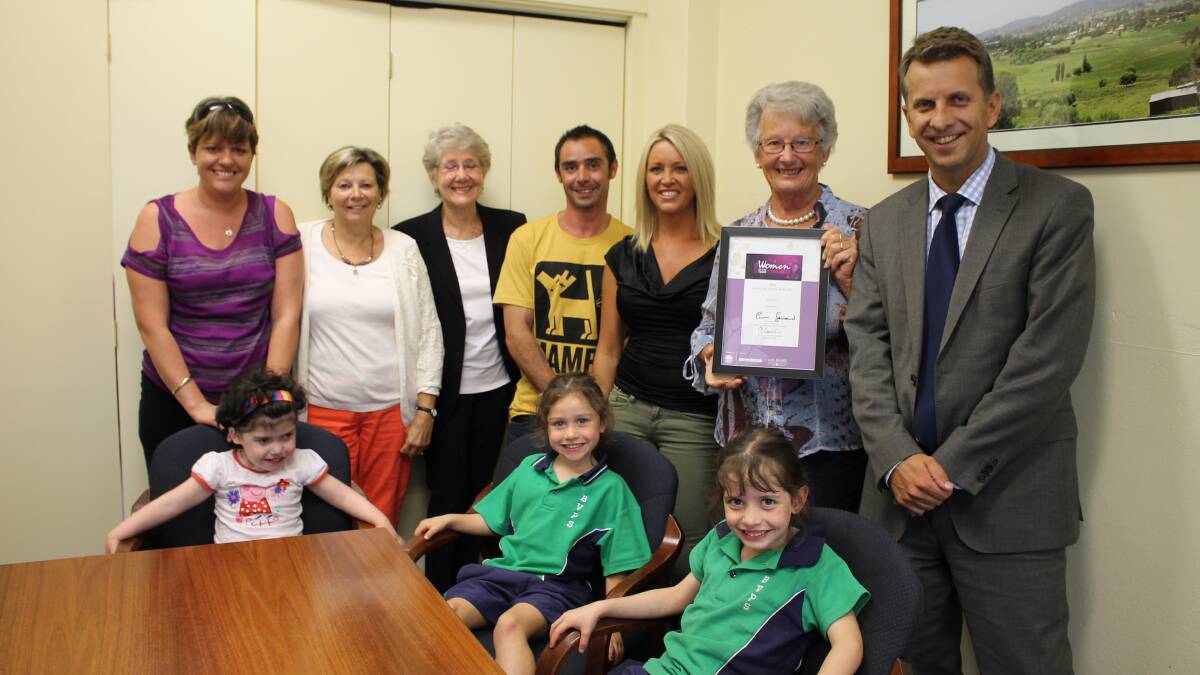 BEGA: Helen Slater has been named the Bega NSW Local Woman of the Year and was congratulated at a surprise ceremony with family members at Member for Bega Andrew Constance’s office.