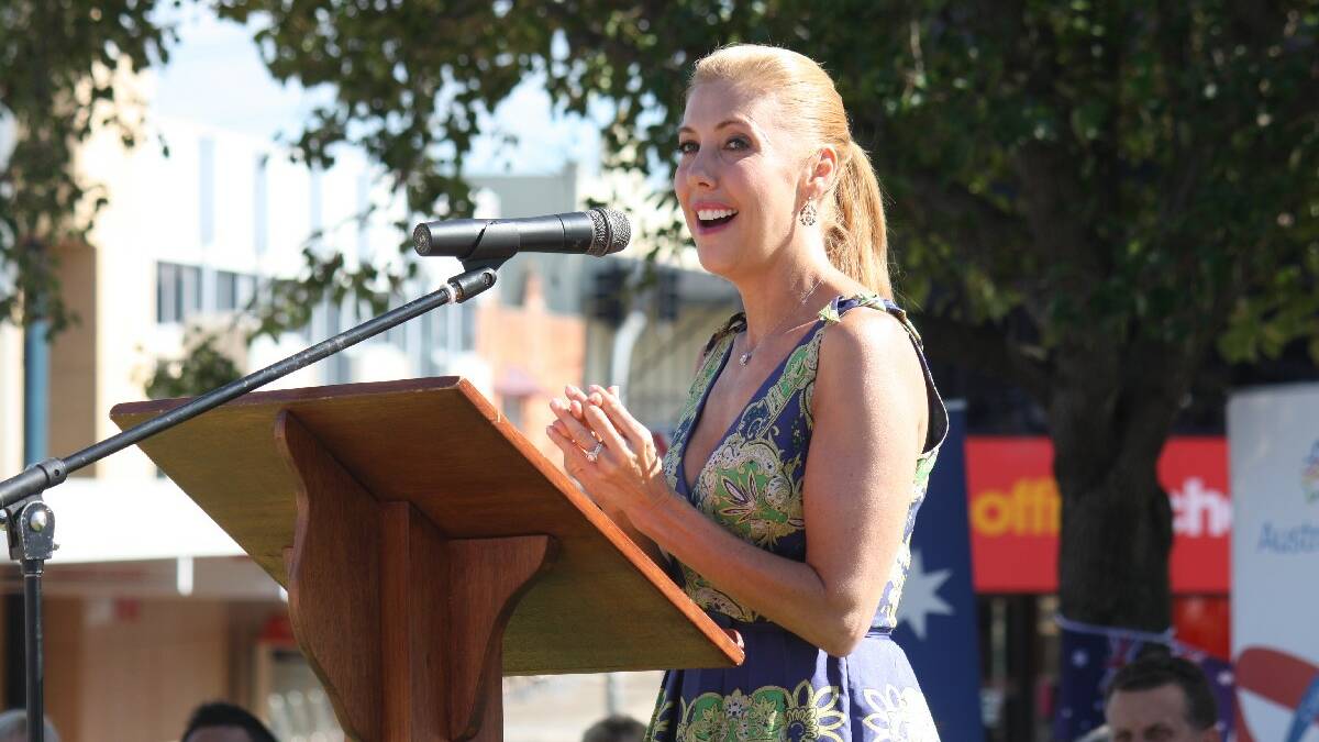 BEGA: Australia Day Ambassador Catriona Rowntree shares stories of her television career and travels with the Bega crowd. 