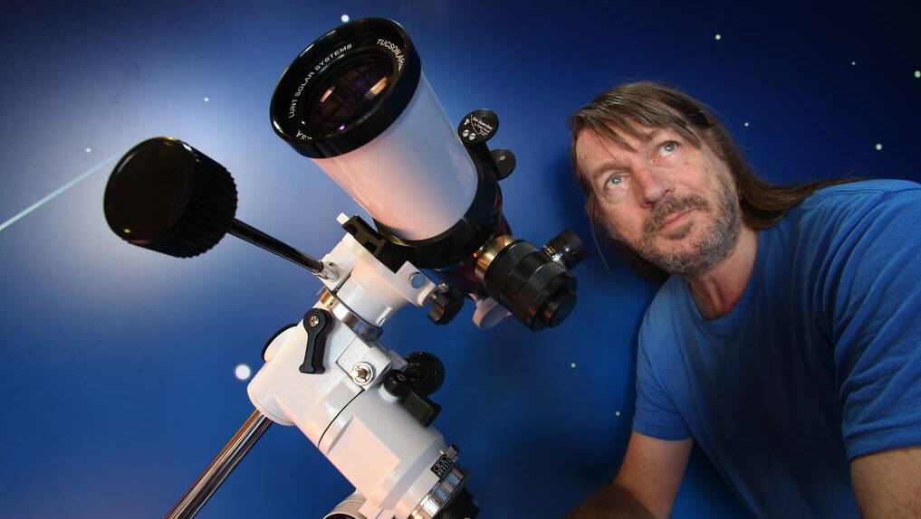 Amateur astronomer Paul Foley has compiled a book of science articles. Picture: Peter Weaving 