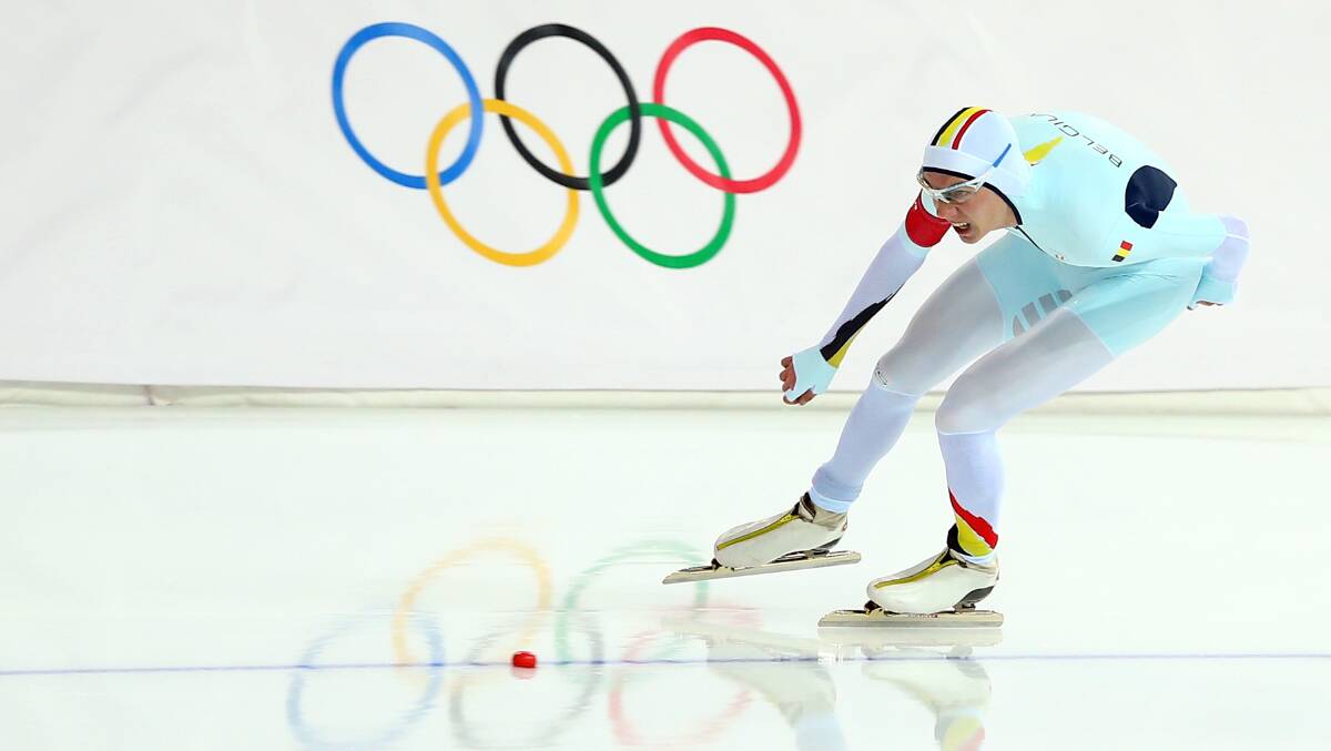 Bart Swings of Belgium competes during the Men's 1500m Speed Skating event on day 8 of the Sochi 2014 Winter Olympics at Adler Arena Skating Center. Photo by Quinn Rooney/Getty Images