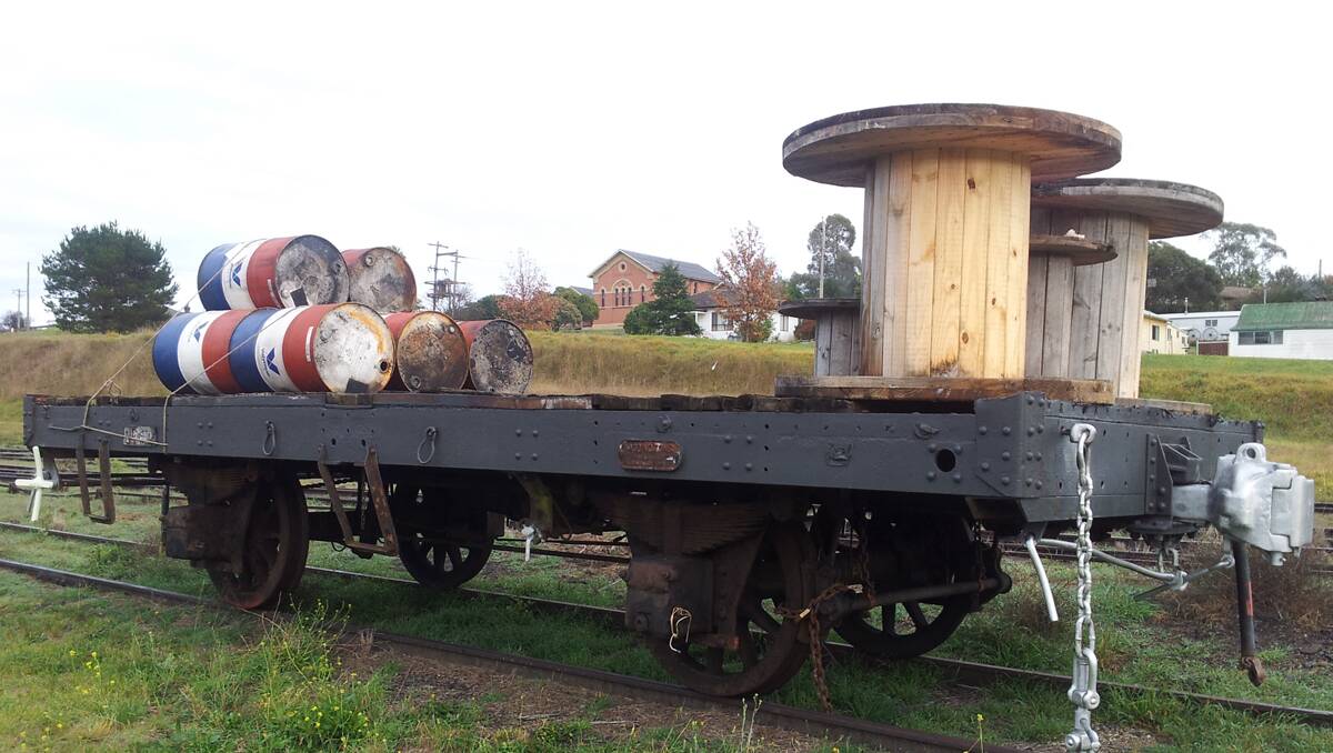 A flatbed truck has been put on display on the local tracks thanks to Goulburn Rail Heritage. 