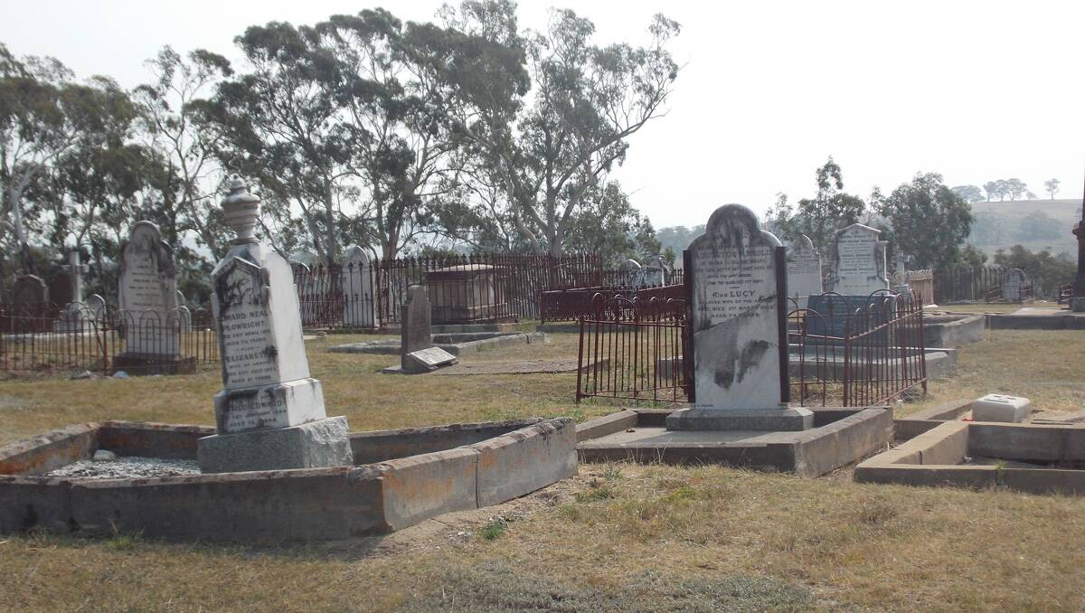 Graves at Bombala Cemetery provide a rich history of the town.