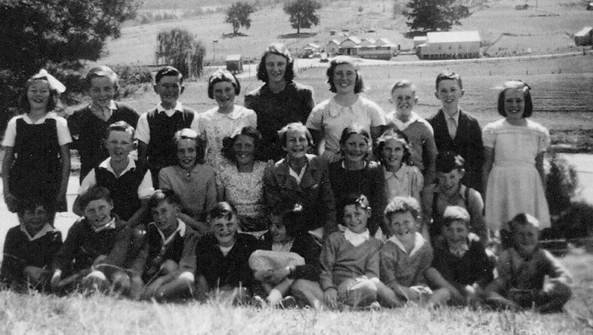 Pupils gather for a class photo in the 1950s, photos like this and many others will be on display to celebrate the school’s history on Saturday.