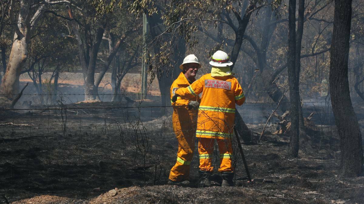 Swiftly deployed RFS units were quick to control the Towrang fire. Pic: Chris Gordon, Goulburn Post.