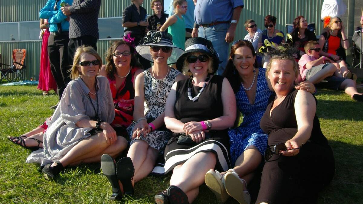 BOMBALA: Jo Farran, Stephanie Hutchison, Katie Brazel, Kristil Mobbs, Jane Dunne and Sally Beard shared a high   spirited day at the very successful Bombala Races on October 19.